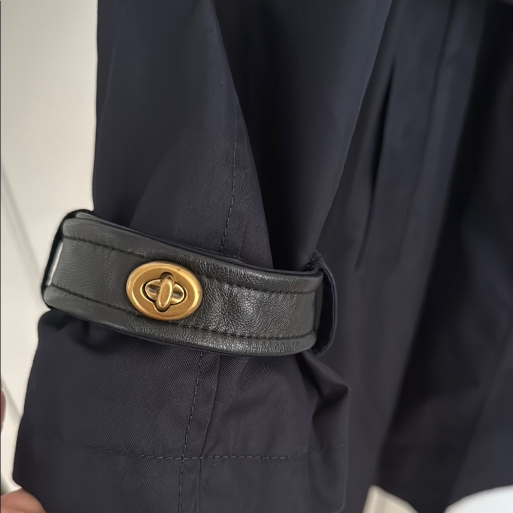 Coach Navy Trench Coat - Picture 4 of 16